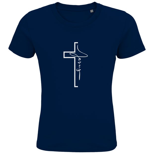 Kids Premium Bio T-Shirt "Jesus Cross" - by-grace.store
