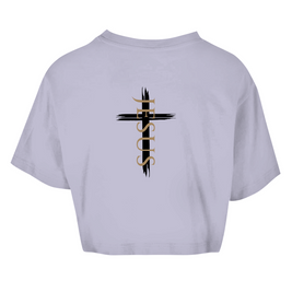 Damen Oversize Crop Top 