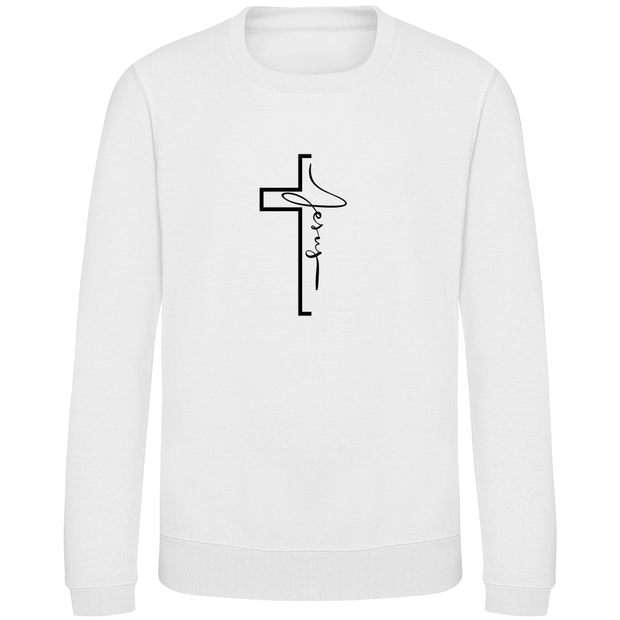 Kinder Sweatshirt "Jesus Cross" - by-grace.store
