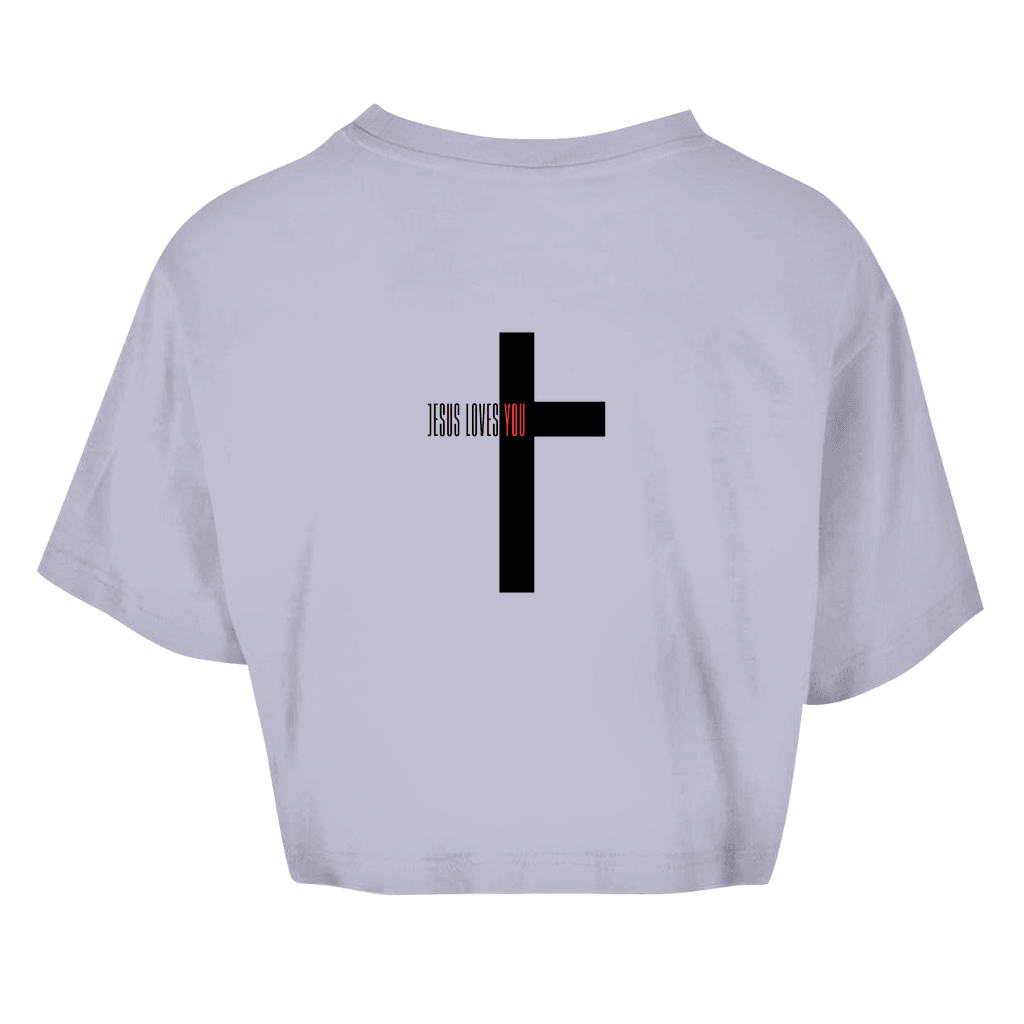 Damen Oversize Crop Top 