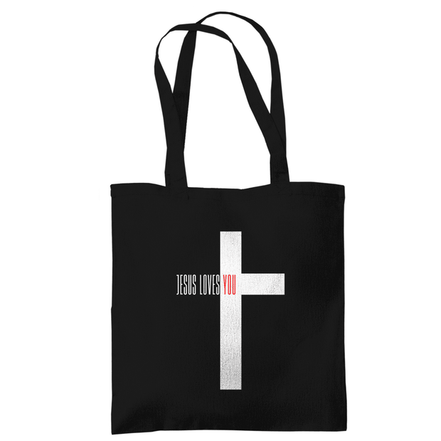 Tragetasche "Jesus loves you" - by-grace.store