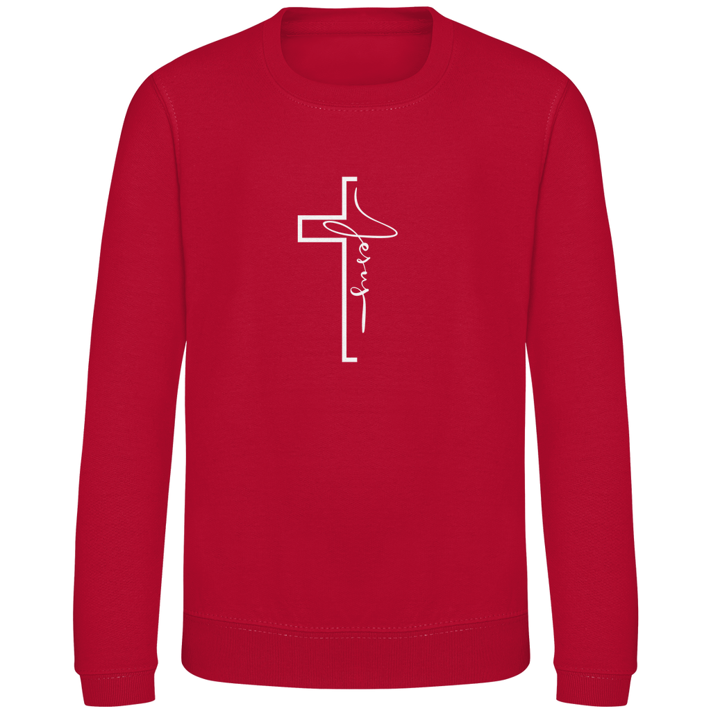 Kinder Sweatshirt "Jesus Cross" - by-grace.store