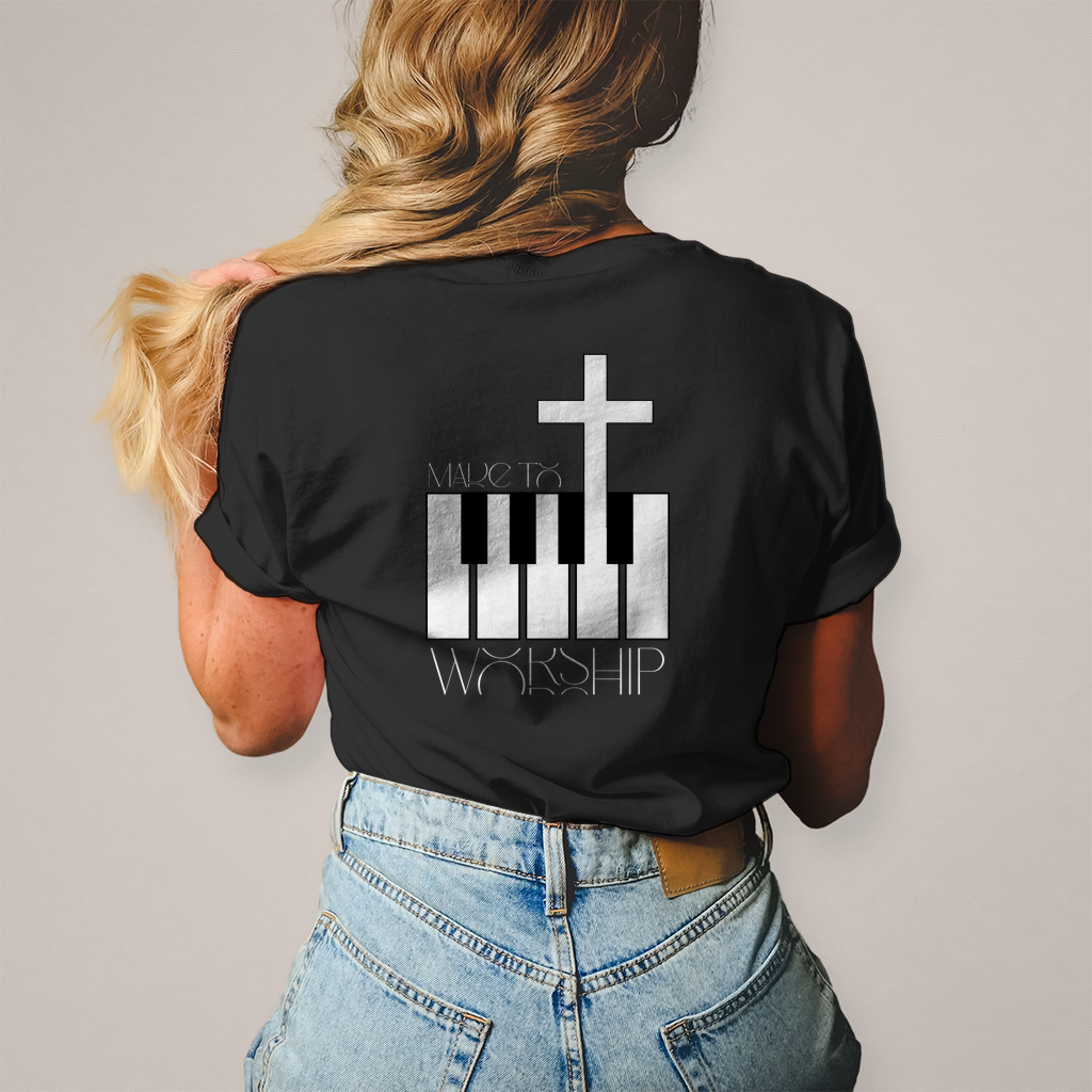 Christliches Damen T-Shirt »Made to Worship« | by-grace.store