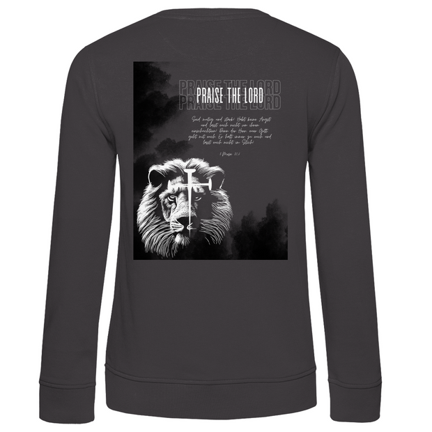 Damen Premium Bio Sweatshirt "Lion" - by-grace.store