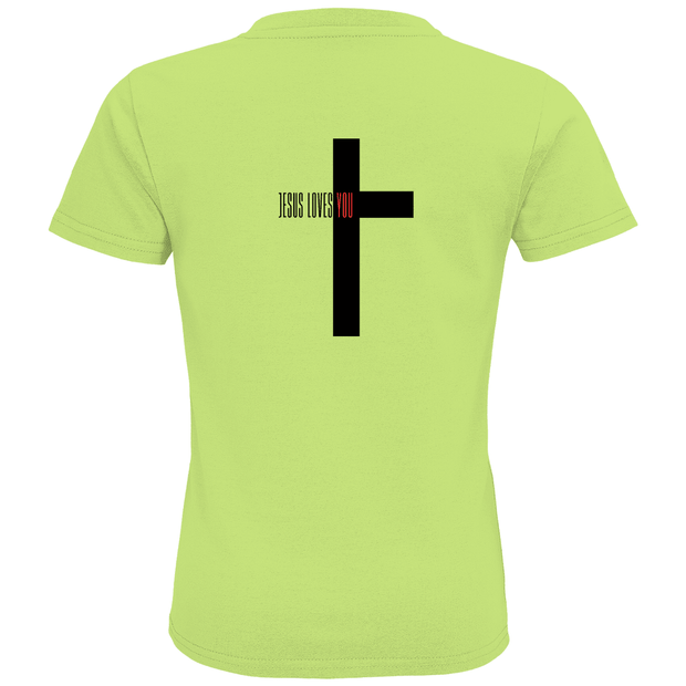 Kids Premium Bio T-Shirt "Jesus loves you" - by-grace.store