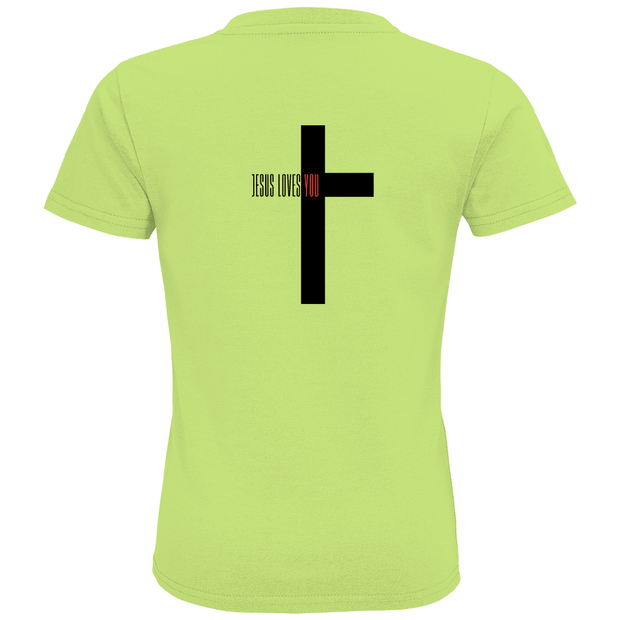 Kids Premium Bio T-Shirt "Jesus loves you" - by-grace.store
