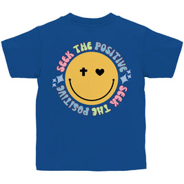 Kinder T-Shirt „Seek the Positive“ – Christliches Motivshirt für Jungen & Mädchen | byGraceStore