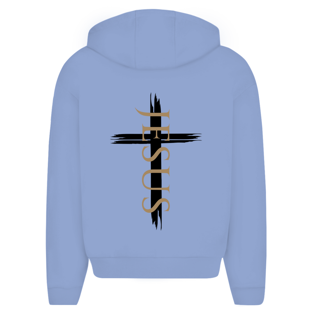 Herren Oversize Zipper Hoodie 