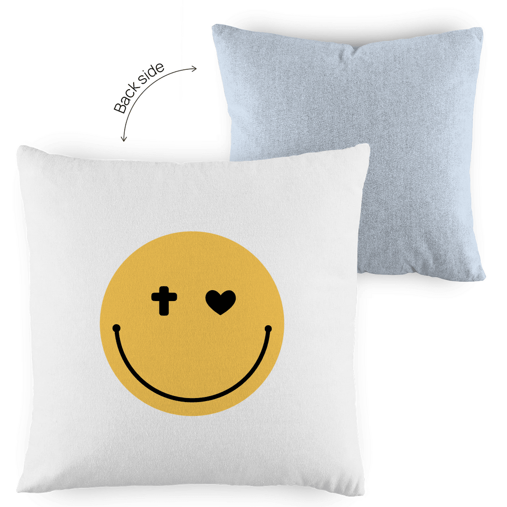 Kopfkissen zweifarbig "Smiley" - by-grace.store