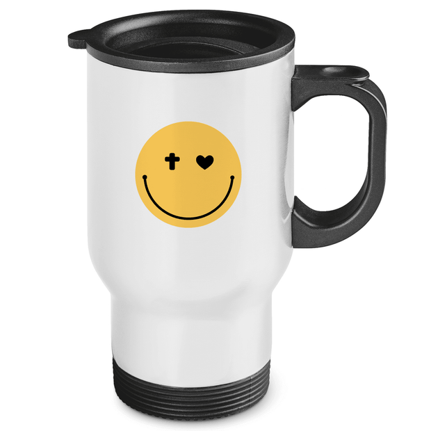 Edelstahl-Thermobecher "Smiley" - by-grace.store