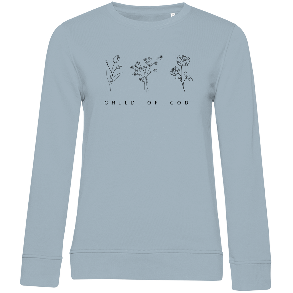 Damen Premium Bio Sweatshirt "Child of God" - by-grace.store