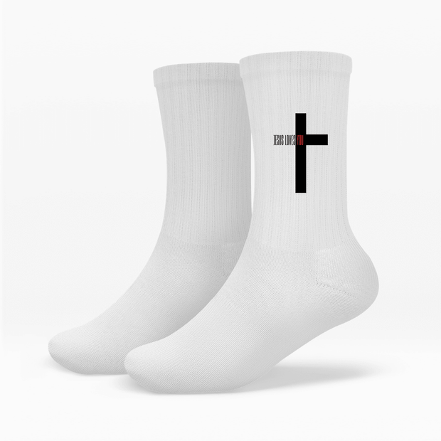 Socken "Jesus loves you" - by-grace.store