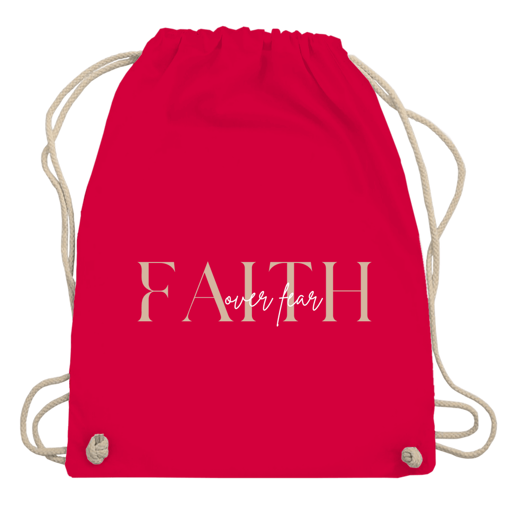 Turnbeutel "Faith over Fear" - by-grace.store