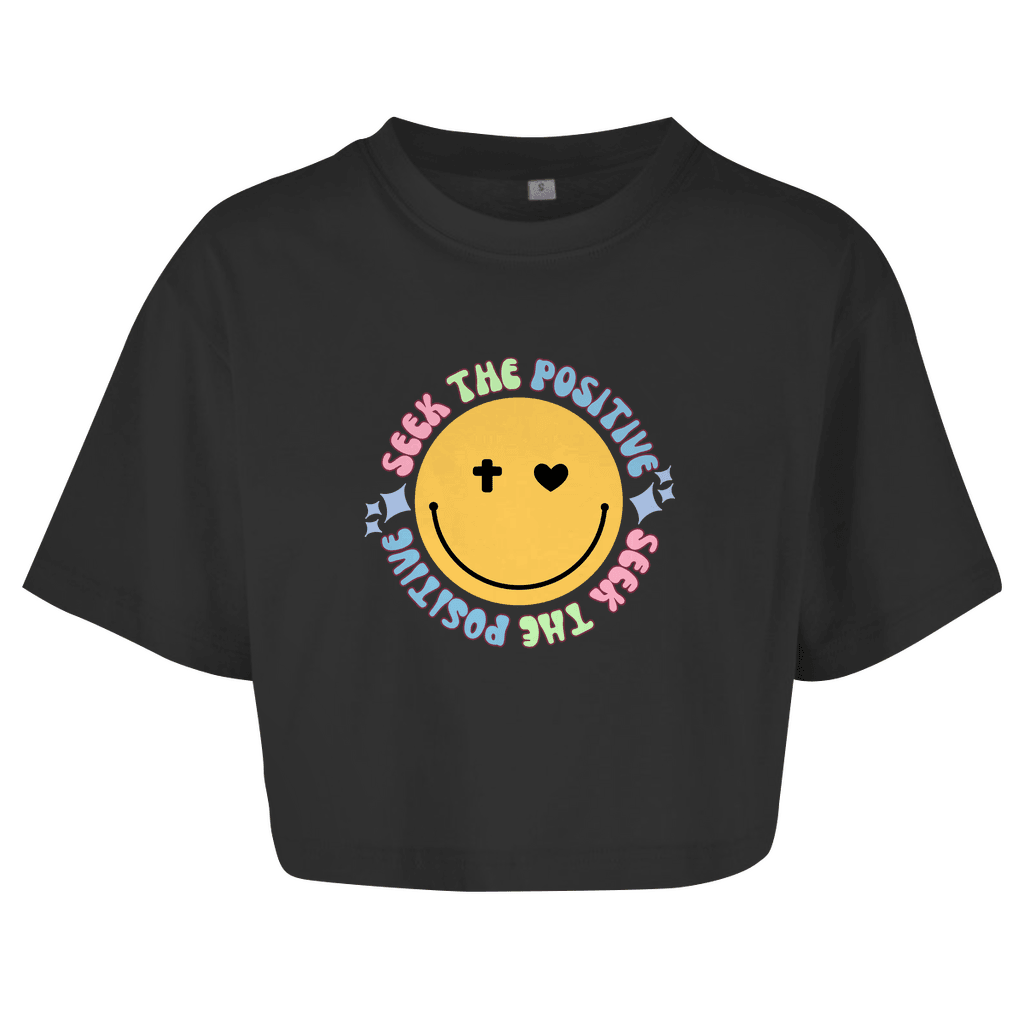 Damen Oversize Crop Top 