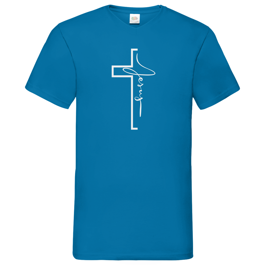 Herren Basic V-Neck T-Shirt 