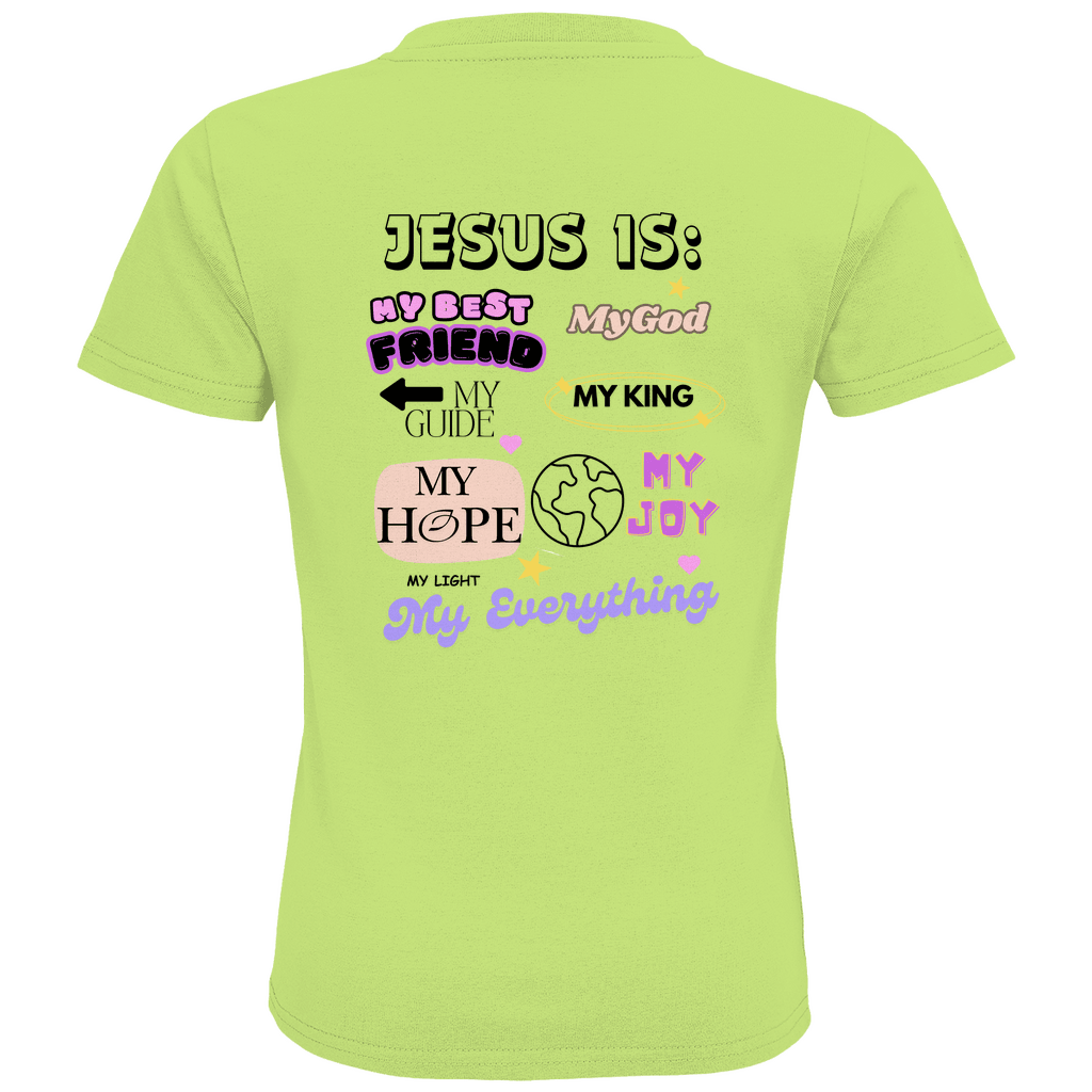 Kids Premium Bio T-Shirt "Jesus is" - by-grace.store