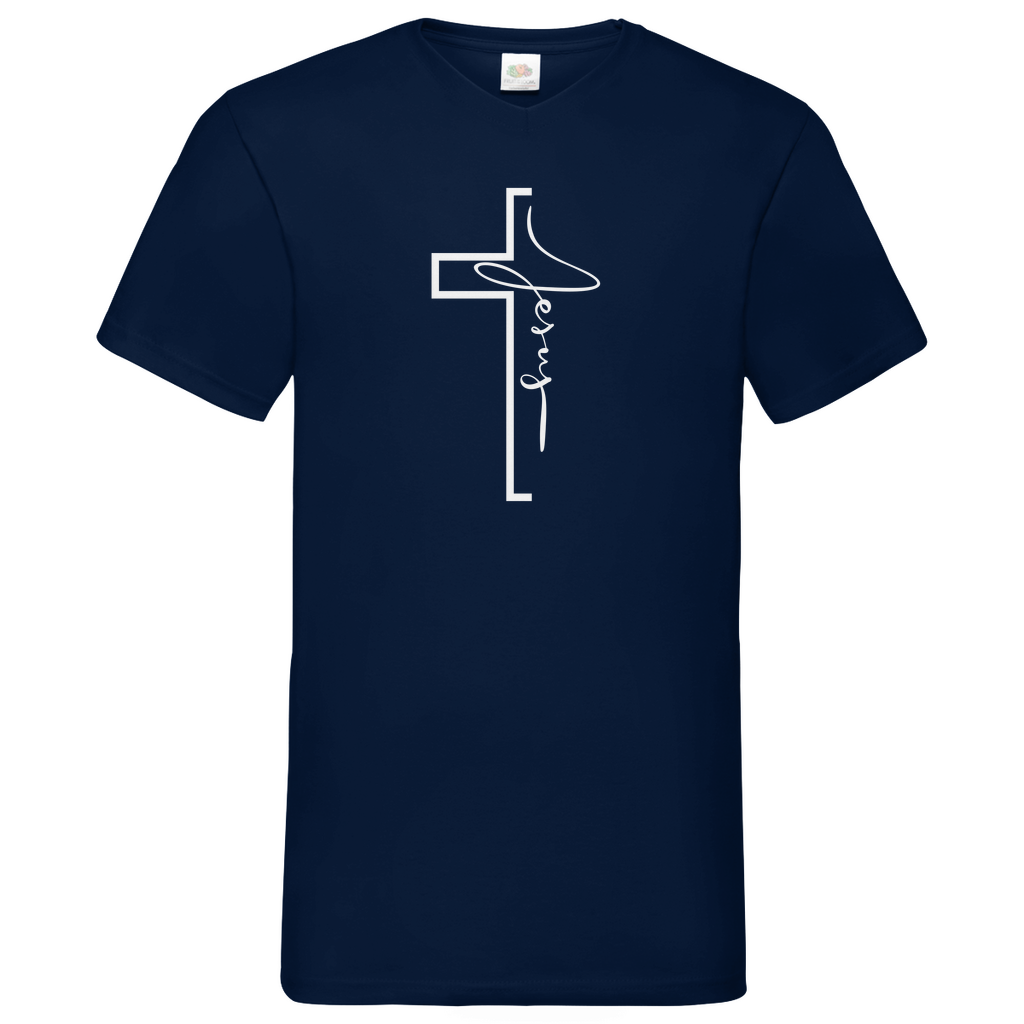 Herren Basic V-Neck T-Shirt 