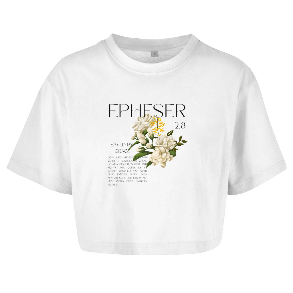 Damen Oversize Crop Top 