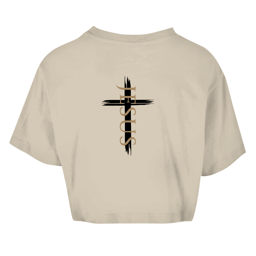 Damen Oversize Crop Top 