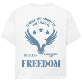Freedom Oversize T-Shirt | 2. Korinther 3:17 | Vorder- & Rückendruck | JJ Streetwear