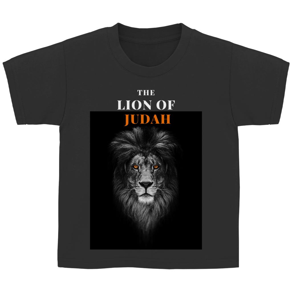Kinder T-Shirt „Lion of Judah“ – Christliches Bibelmotiv | by Grace