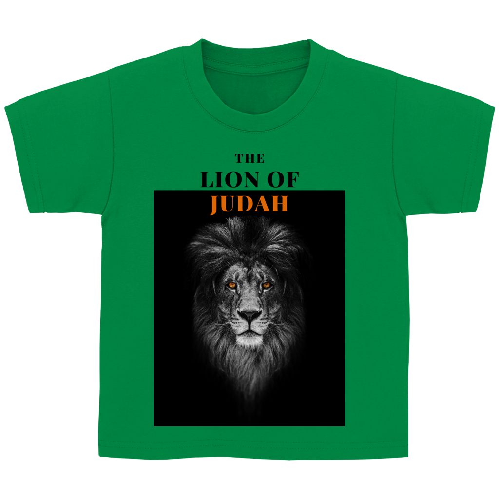 Kinder T-Shirt „Lion of Judah“ – Christliches Bibelmotiv | by Grace