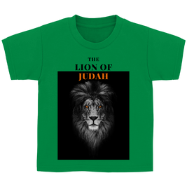 Kinder T-Shirt „Lion of Judah“ – Christliches Bibelmotiv | by Grace