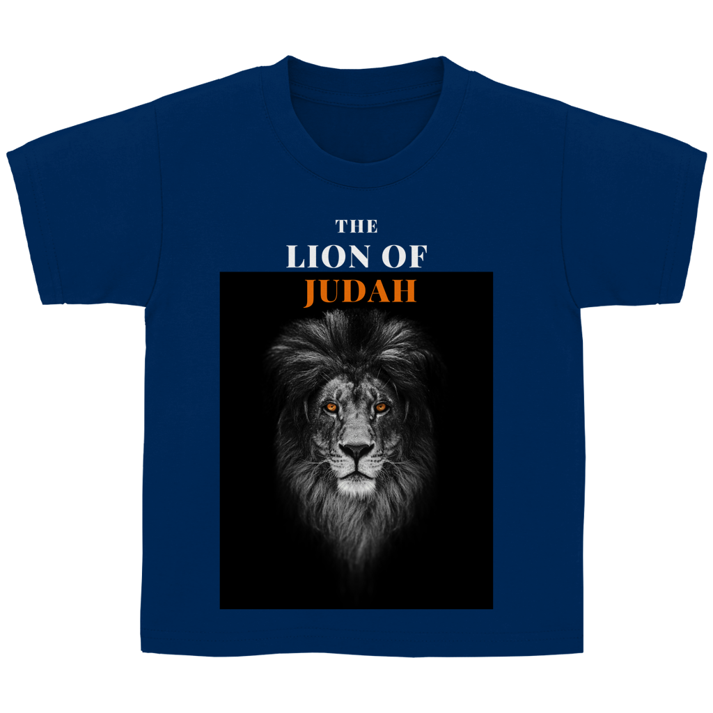 Kinder T-Shirt „Lion of Judah“ – Christliches Bibelmotiv | by Grace