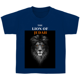 Kinder T-Shirt „Lion of Judah“ – Christliches Bibelmotiv | by Grace
