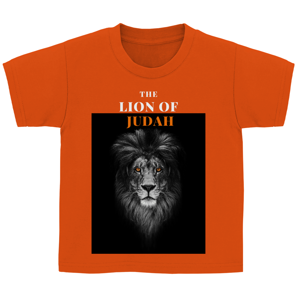 Kinder T-Shirt „Lion of Judah“ – Christliches Bibelmotiv | by Grace