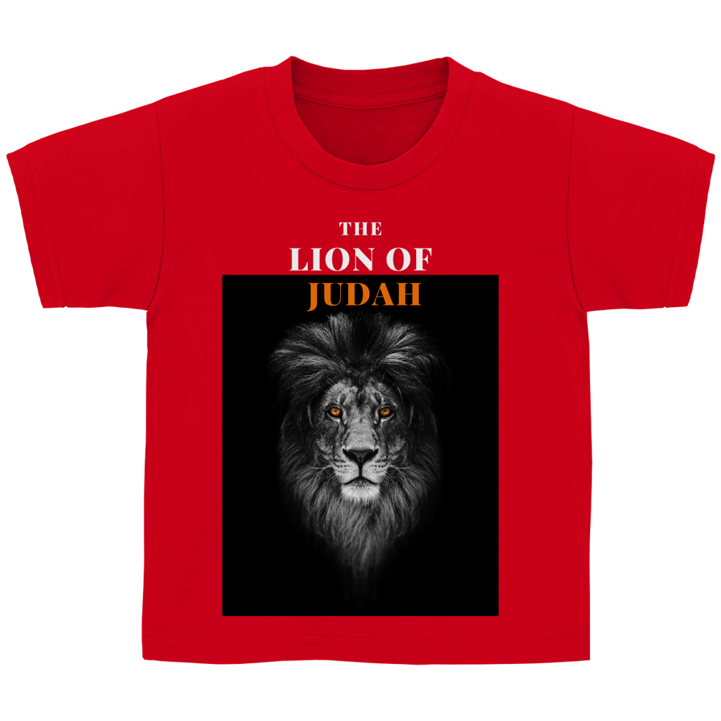 Kinder T-Shirt „Lion of Judah“ – Christliches Bibelmotiv | by Grace