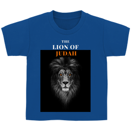 Kinder T-Shirt „Lion of Judah“ – Christliches Bibelmotiv | by Grace