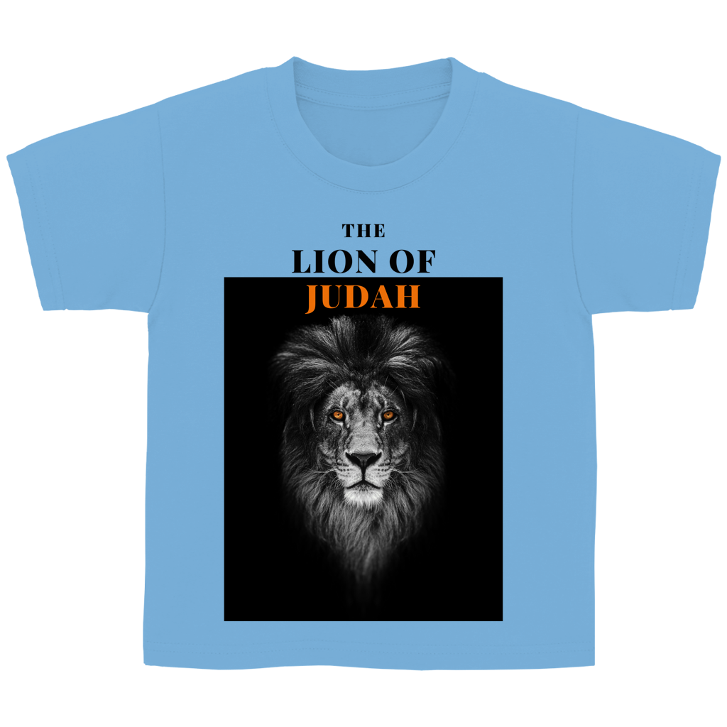 Kinder T-Shirt „Lion of Judah“ – Christliches Bibelmotiv | by Grace