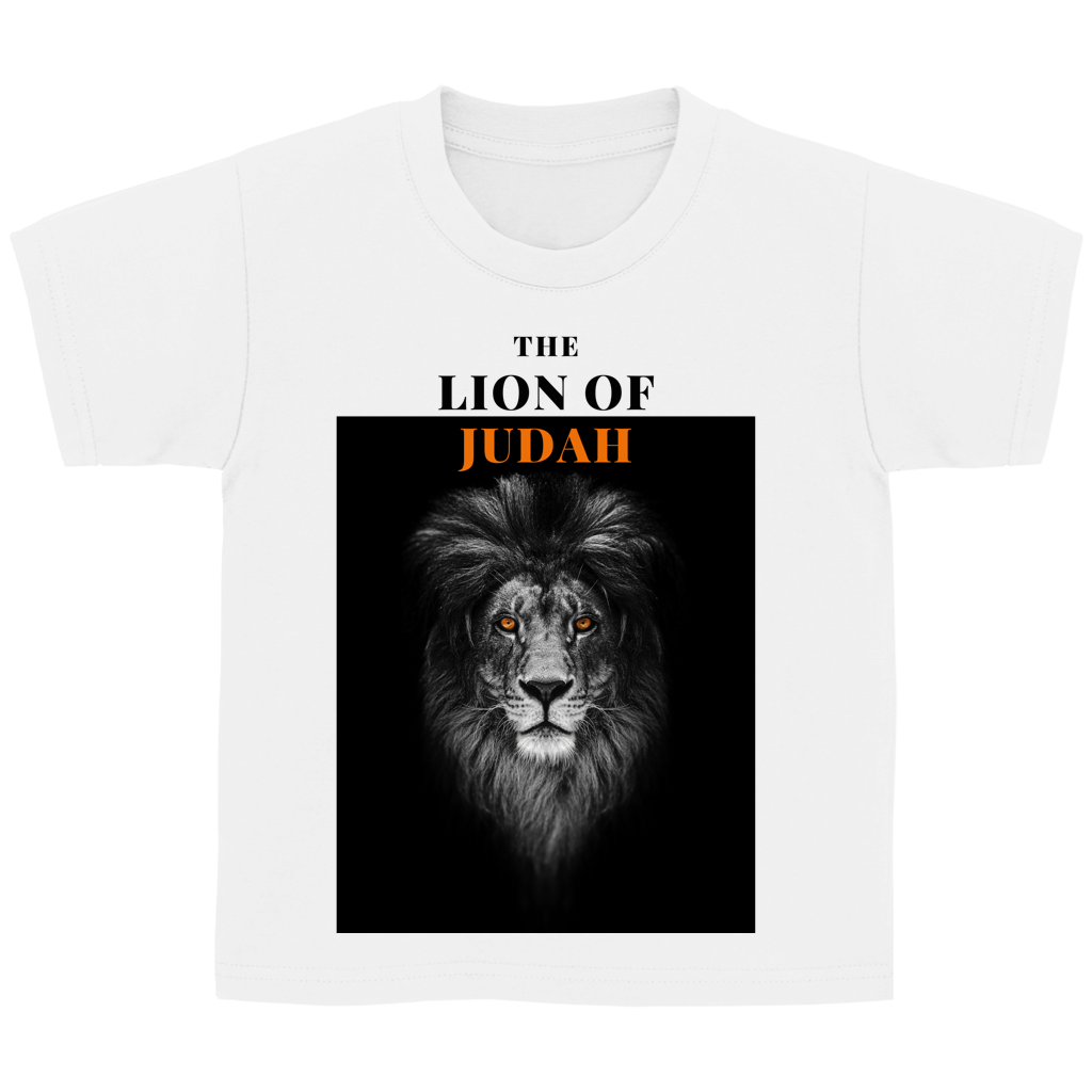 Kinder T-Shirt „Lion of Judah“ – Christliches Bibelmotiv | by Grace
