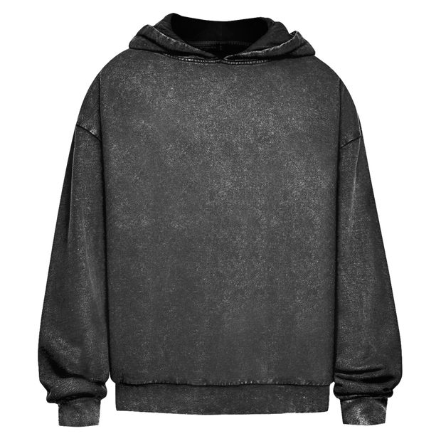 Oversize Washed Hoodie „Jesus loves you“ – Christlicher Streetwear Hoodie