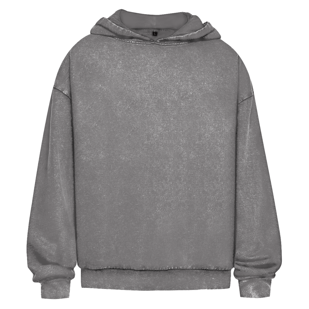 Oversize Washed Hoodie „Jesus loves you“ – Christlicher Streetwear Hoodie