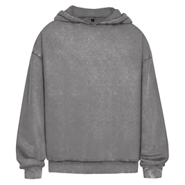 Oversize Washed Hoodie „Jesus loves you“ – Christlicher Streetwear Hoodie