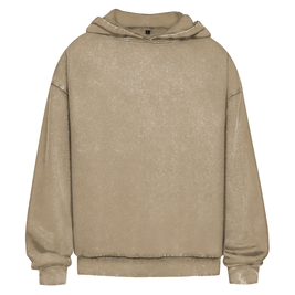 Oversize Washed Hoodie „Jesus loves you“ – Christlicher Streetwear Hoodie