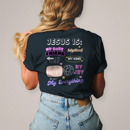 Christliches Damen T-Shirt „Jesus Is“ – Faith Statement Shirt