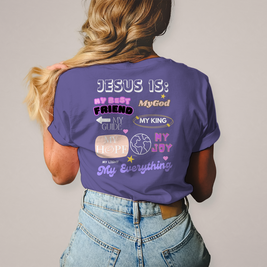 Christliches Damen T-Shirt „Jesus Is“ – Faith Statement Shirt