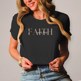 Damen T-Shirt Faith over Fear | Christliches Shirt – By Grace