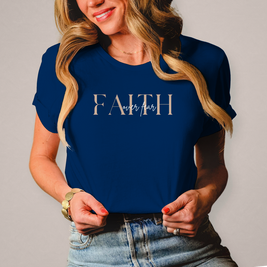 Damen T-Shirt Faith over Fear | Christliches Shirt – By Grace