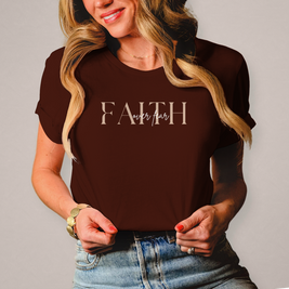 Damen T-Shirt Faith over Fear | Christliches Shirt – By Grace