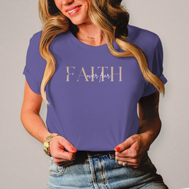 Damen T-Shirt Faith over Fear | Christliches Shirt – By Grace