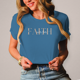 Damen T-Shirt Faith over Fear | Christliches Shirt – By Grace
