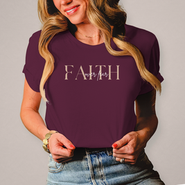 Damen T-Shirt Faith over Fear | Christliches Shirt – By Grace