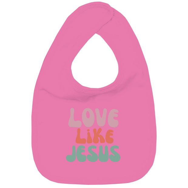 Kinder Bio Lätzchen "Love,Like,Jesus"