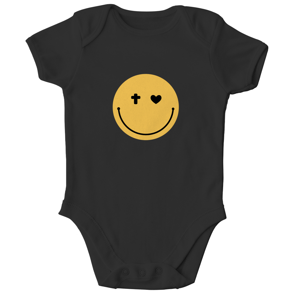 Kinder Bio Body „Smiley“ – Baby Body aus Bio-Baumwolle | by-grace.store