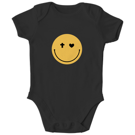 Kinder Bio Body „Smiley“ – Baby Body aus Bio-Baumwolle | by-grace.store