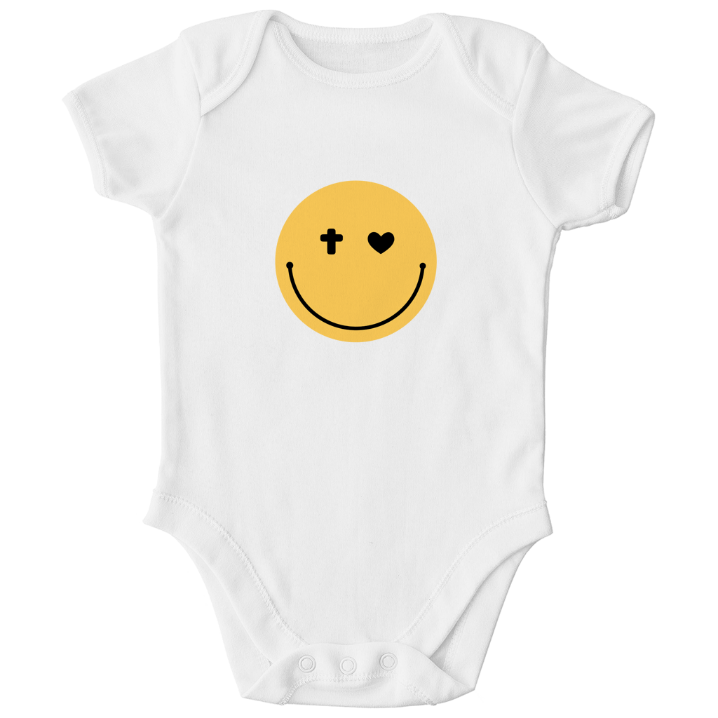 Kinder Bio Body „Smiley“ – Baby Body aus Bio-Baumwolle | by-grace.store